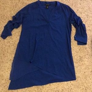 White House Black Market long sleeve blouse size 2